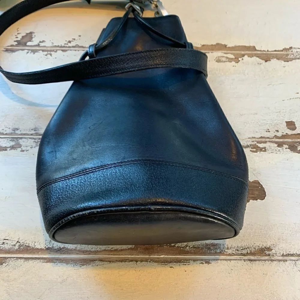Vintage Mark Cross New York Black leather Crossbody purse - Picture 10 of 14